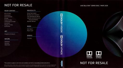 杜比视界全景声演示碟4K 2018年8月 4K Dolby UHD Blu-Ray Demo Disc March 2018《ISO 24G》