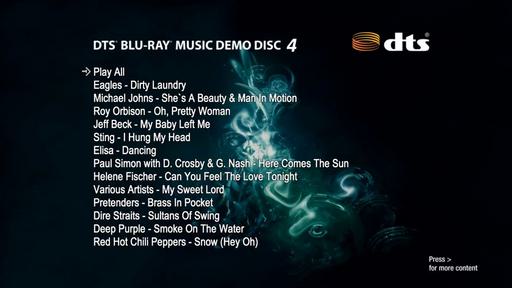 Dts-HD蓝光音乐演示碟4 DTS Blu-ray Music Demo Disc 4 2013《BDMV 23.2G》