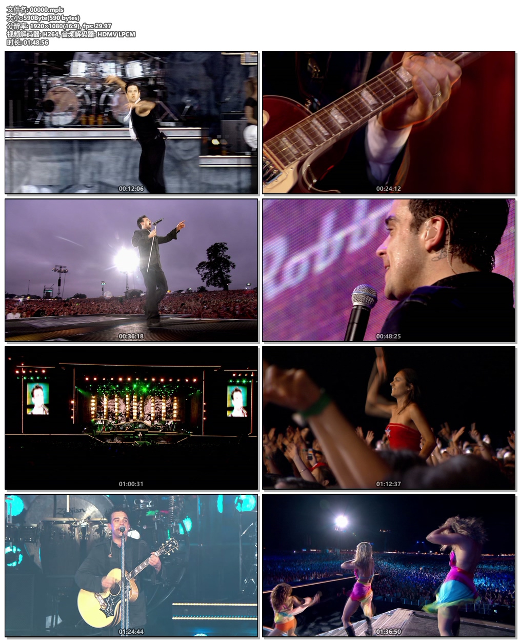 罗比·威廉姆斯 Robbie Williams - Live at Knebworth 2013 Blu-Ray《BDMV 33.7G》