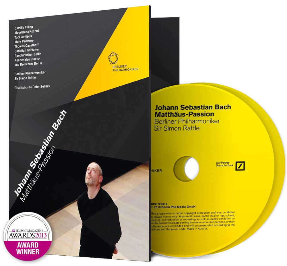 Johann Sebastian Bach – St Matthew Passion, BWV 244 – Berliner Philharmoniker, Simon Rattle, Peter Sellars 2014《BDMV 42.1G》