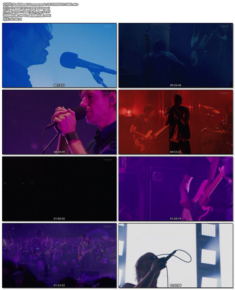 Radiohead - Summersonic 2016 MPEG2 1080i《HDTV MKV 15.5G》