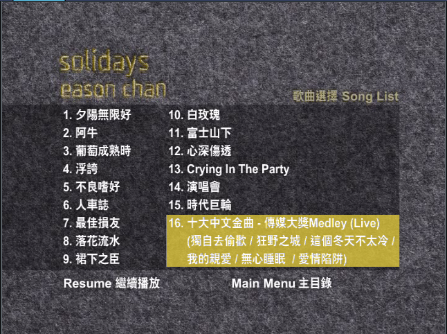 陈奕迅 – SOLIDAYS_EASON_CHAN【DVD-ISO 4.29G】