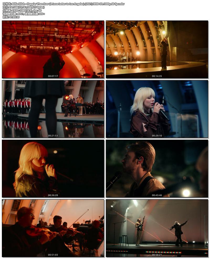 比莉·艾利什 Billie Eilish - Happier Than Ever (A Love Letter to Los Angeles) 2021《WEB-DL MKV 14.1G》