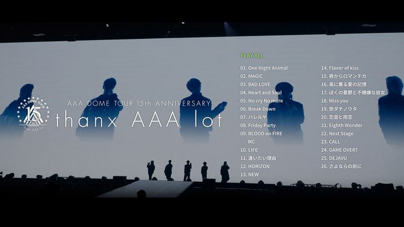 AAA DOME TOUR 15th ANNIVERSARY -thanx AAA lot- 2022《BDISO 4BD 96.7GB》